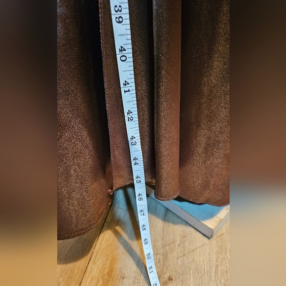 Shimmering Brown Maxi Dress. Gathered Waist. Rhindtone Detail. Size 20 - Picture 5 of 8